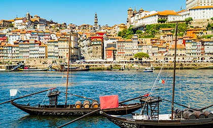 Voyage à Porto, rive du fleuve Douro