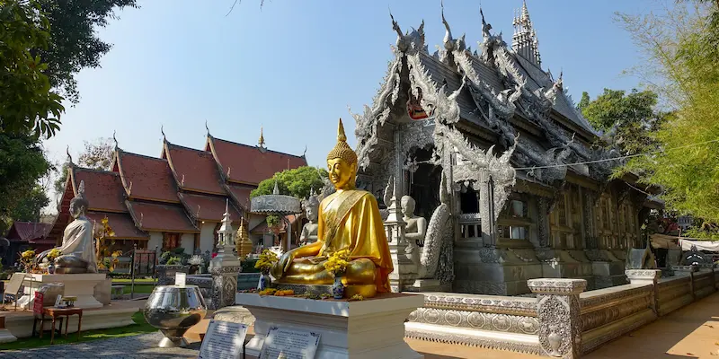 Temple bouddhiste à Chiang Mai