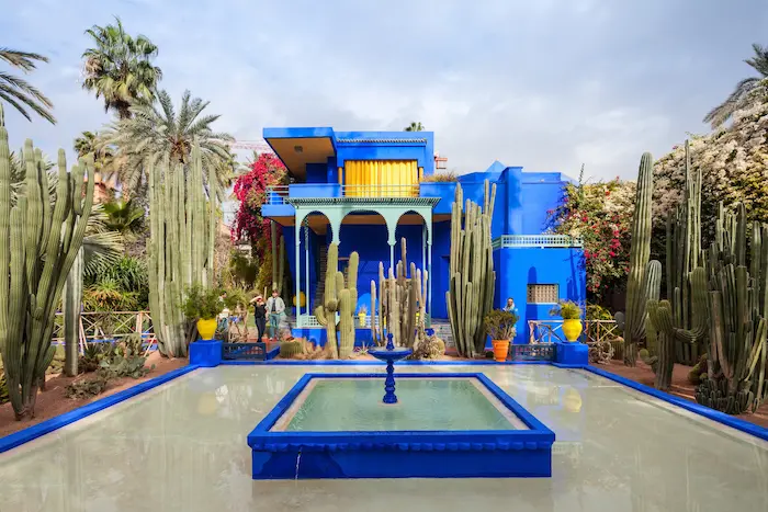 Vue sur les jardins Majorelle de Marrakech