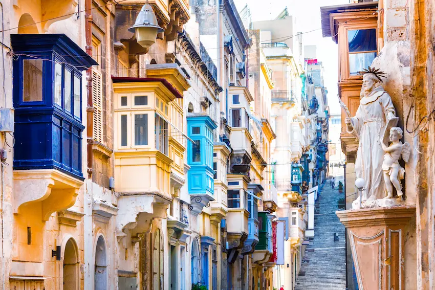 ruelle colorée de Malte