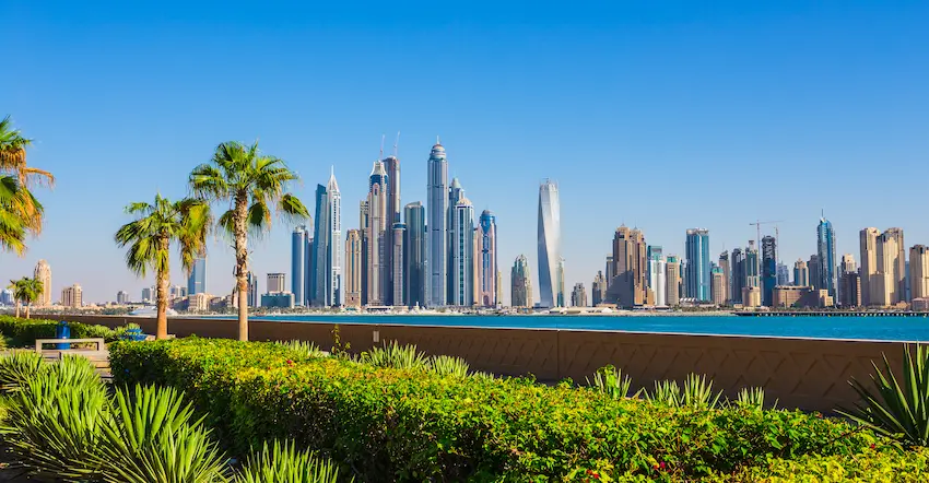 paysage Dubai et sa skyline