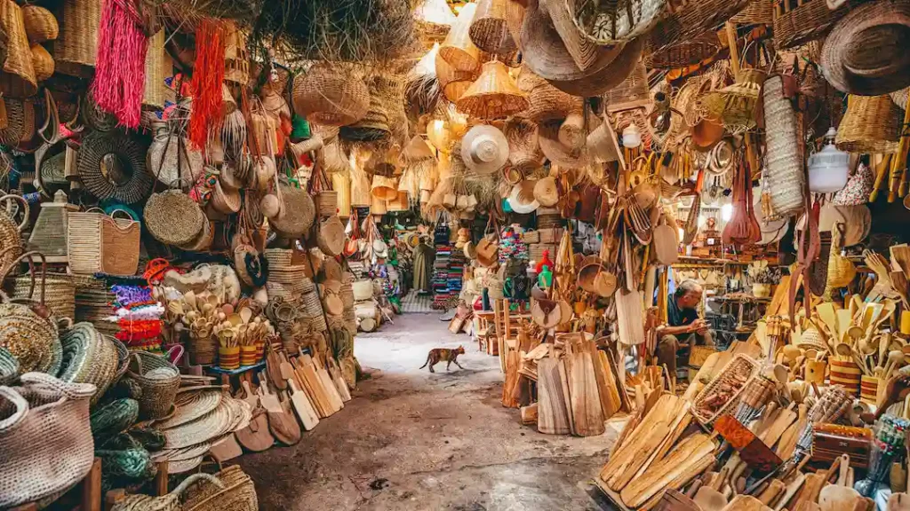 Souk au Maroc