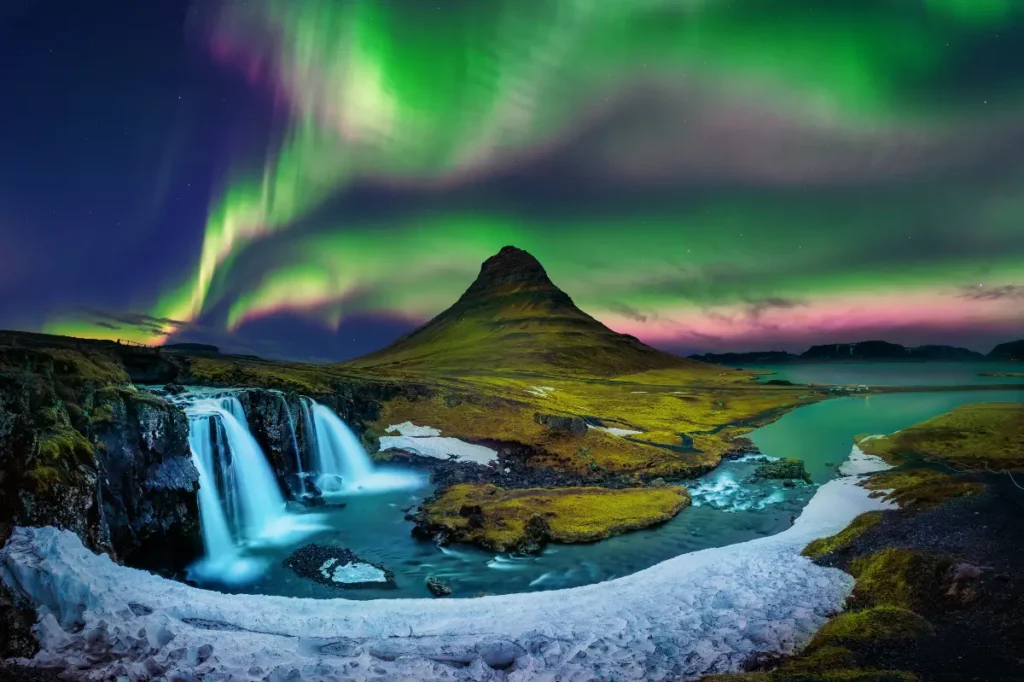 aurore boréale en Islande, destination voyage de groupe responsable en hiver