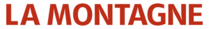 La Montagne (red text on white background)