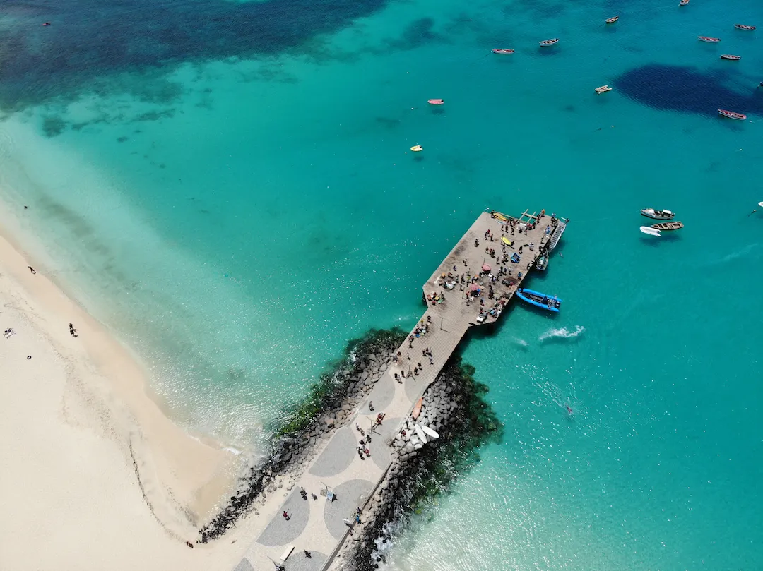 Plage santa maria à Sal cap-vert