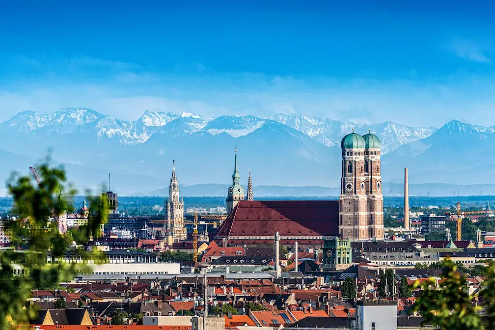 Vue sur Munich, Allemagne 